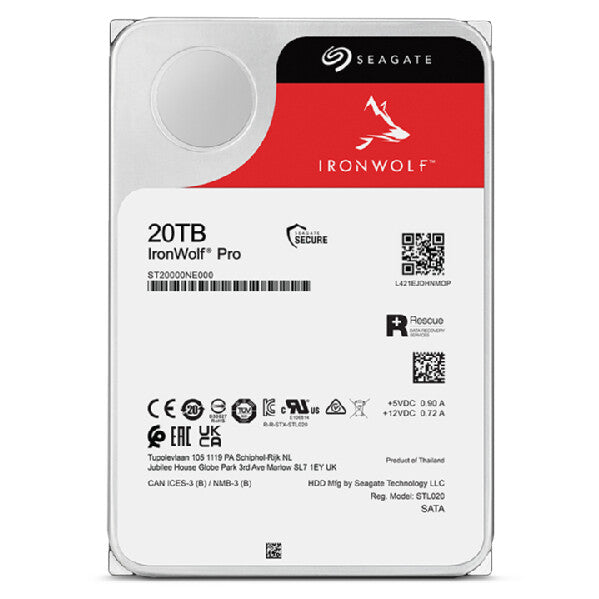Seagate IronWolf Pro - Serial ATA III 3.5" Internal hard drive - 20 TB