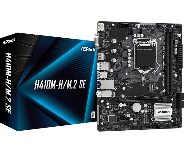 Asrock H410M-H/M.2 SE micro ATX motherboard - Intel® H370 LGA 1200