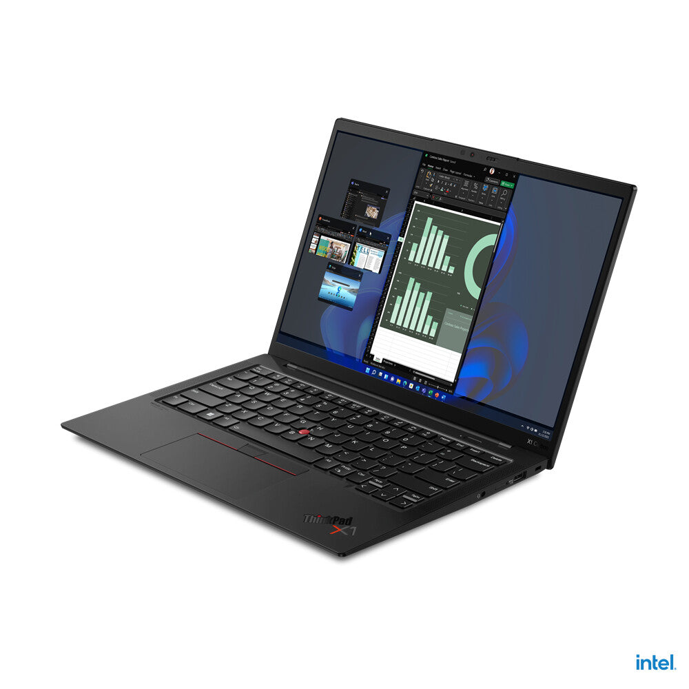 Lenovo ThinkPad X1 Carbon Gen 10 Laptop - 35.6 cm (14") - Intel® Core™ i7-1260P - 16 GB LPDDR5-SDRAM - 512 GB SSD - Wi-Fi 6E - Windows 11 Pro - Black