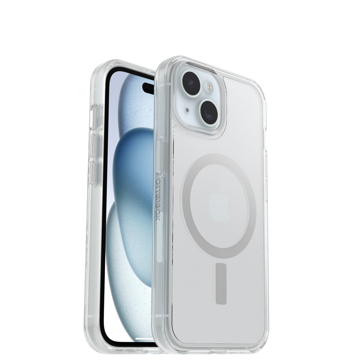 OtterBox Symmetry Clear Series with MagSafe for iPhone 15 in Clear