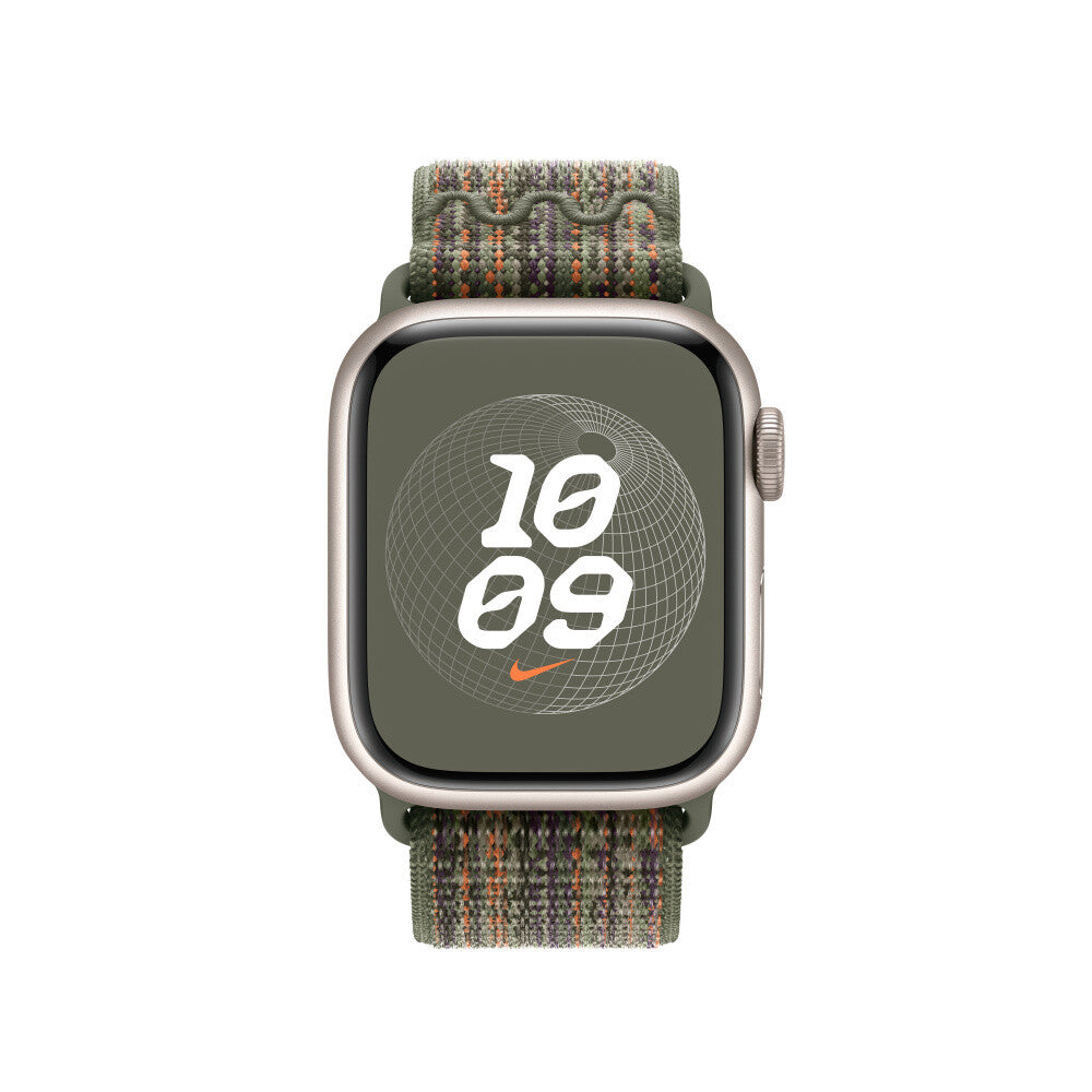 Apple MTL33ZM A 41mm Sequoia Orange Nike Sport Loop Clove Technology