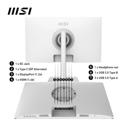 MSI Modern MD272XPW - 68.6 cm (27&quot;) - 1920 x 1080 pixels FHD IPS Monitor
