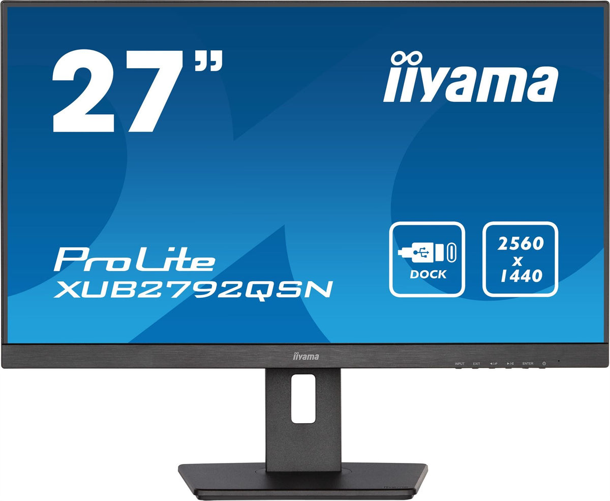 iiyama ProLite 68.6 cm (27&quot;) 2560 x 1440 pixels Wide Quad HD LED Black Monitor