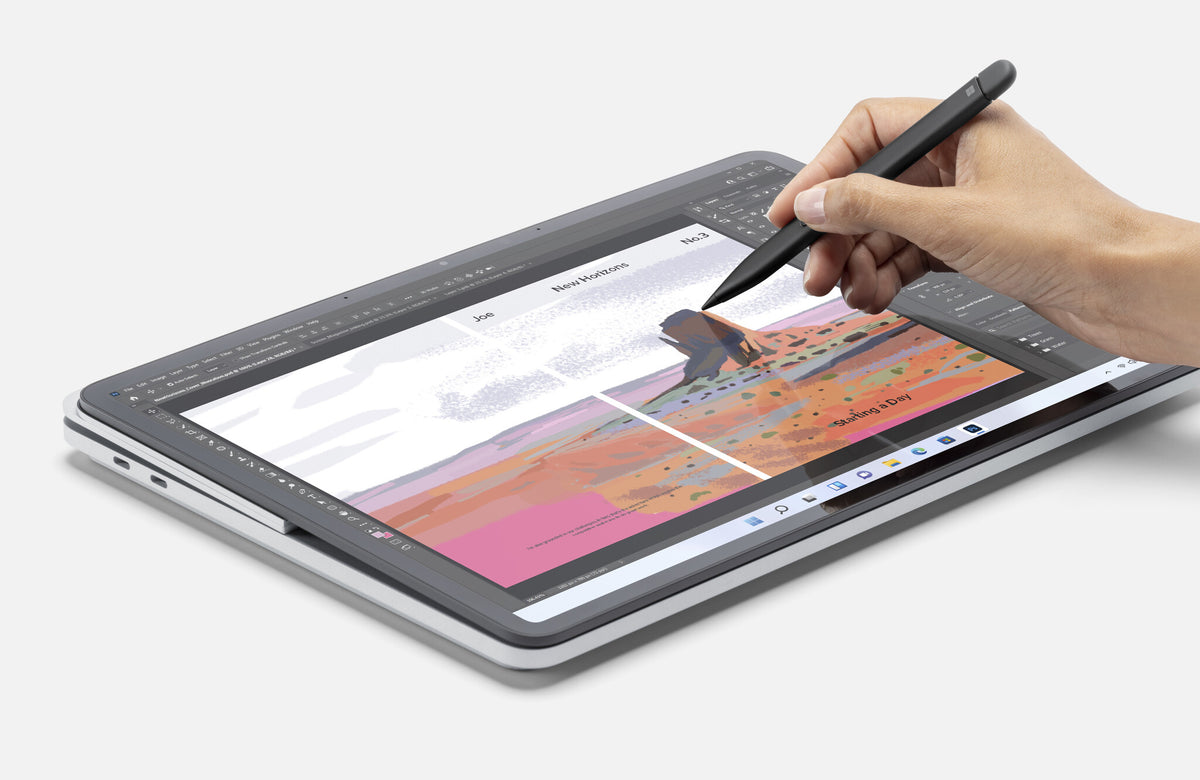 Microsoft Surface Studio Hybrid Laptop (2-in-1) - 36.6 cm (14.4") - Intel® Core™ i7-11370H - 32 GB LPDDR4x-SDRAM - 1 TB SSD - NVIDIA GeForce RTX 3050 Ti - Wi-Fi 6 - Windows 11 Home - Platinum