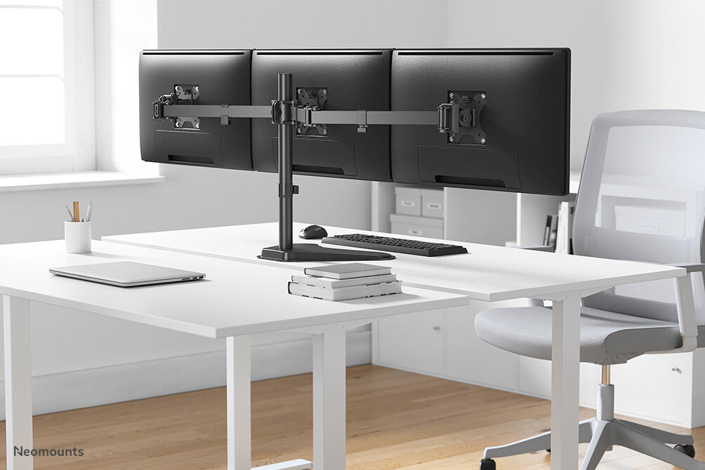 Neomounts FPMA-D550DD3BLACK - Desk monitor desk stand for 33 cm (13") to 68.6 cm (27")