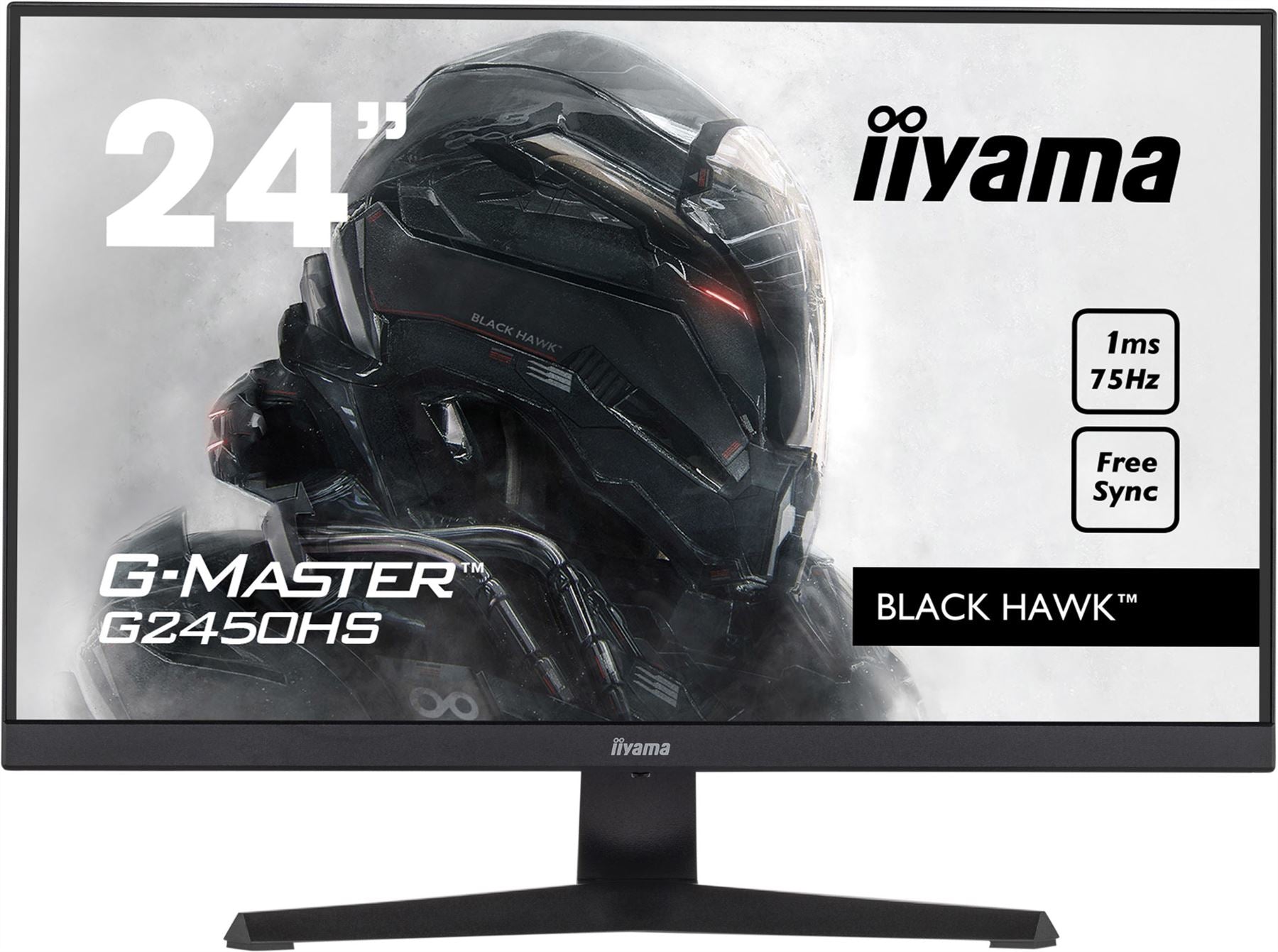 Iiyama Prolite E2483HS-B1 Ecran LCD Monitor 24 (61 cm) 1920 x 1080 1 ms  VGA/DVI