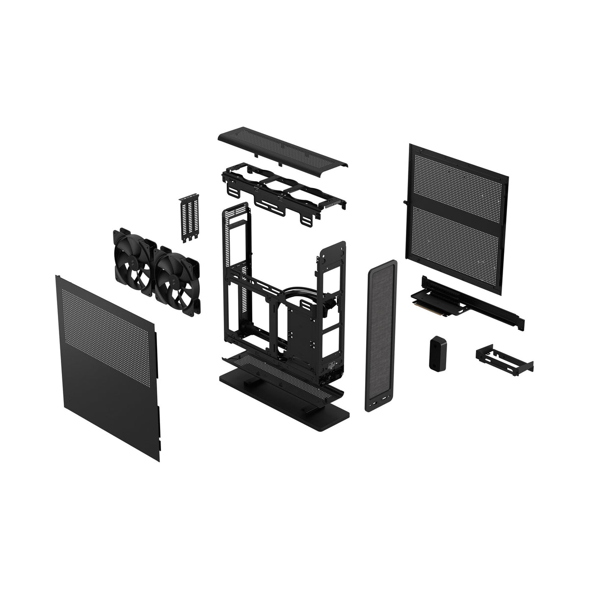 Fractal Design Ridge PCIe 4.0 - Mini ITX Tower Case in Black