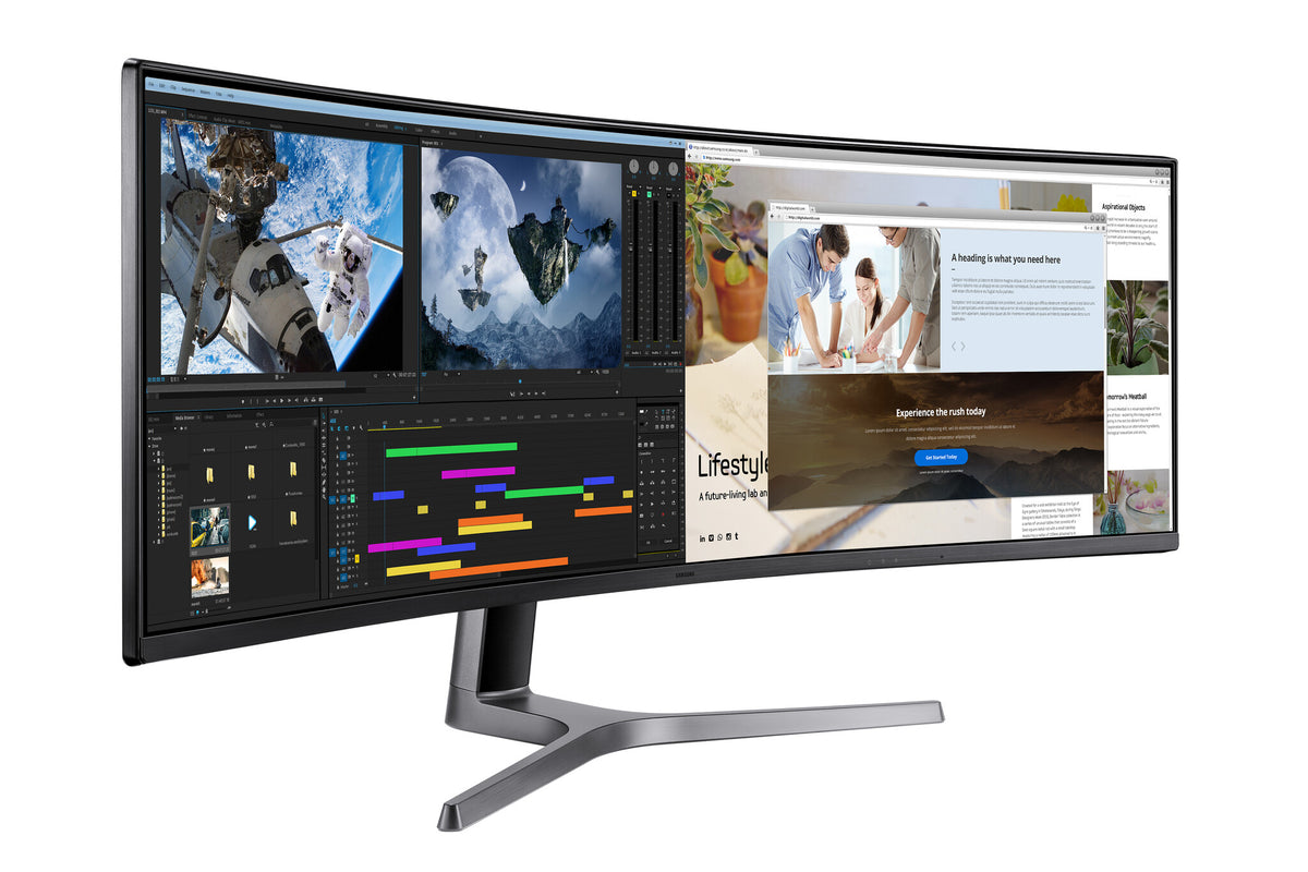 Samsung Odyssey C49RG90SSP - 124 cm (48.8") - 5120 x 1440 pixels UltraWide Dual Quad HD LED Monitor