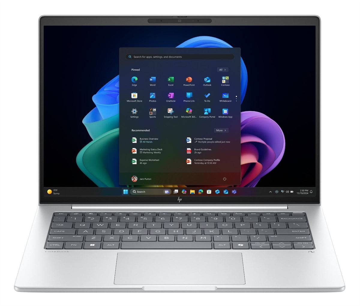 HP EliteBook 8 G1a 14 inch Notebook Next Gen AI PC Wolf Pro Security Edition Copilot+ PC AMD Ryzen™ AI 5 340 Laptop 35.6 cm (14") Touchscreen WUXGA 16 GB DDR5-SDRAM 512 GB SSD Wi-Fi 7 (802.11be) Windows 11 Home Silver