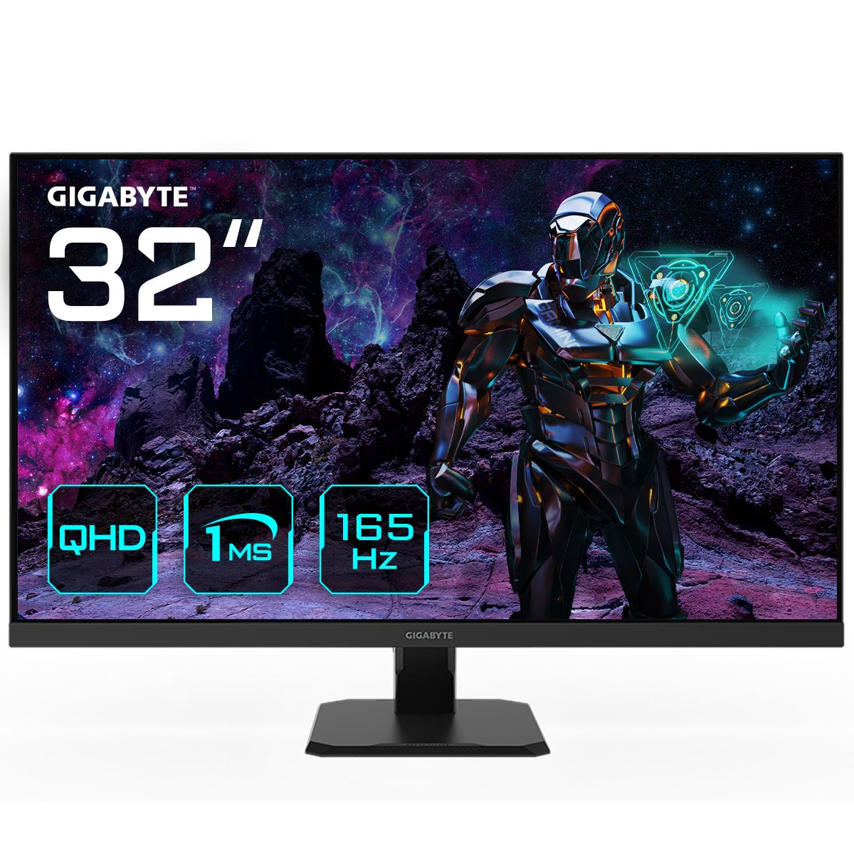 GIGABYTE GS32Q 31.5 QHD Gaming Monitor - 2560 x 1440/ 165Hz/ 1ms/ 300 cd/m²/ FreeSync Premium/ HDR Ready/ HDMI 2.0/ Displayport 1.4