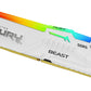 Kingston Technology FURY Beast White RGB XMP - 128 GB 4 x 32 GB 5600MT/s DDR5 memory module