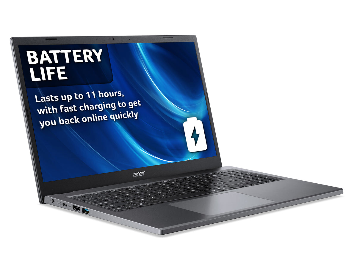 Acer Extensa 15 Laptop - 39.6 cm (15.6&quot;) - AMD Ryzen™ 3 7320U - 8 GB DDR5-SDRAM - 256 GB SSD - Wi-Fi 6 - Windows 11 Pro - Grey