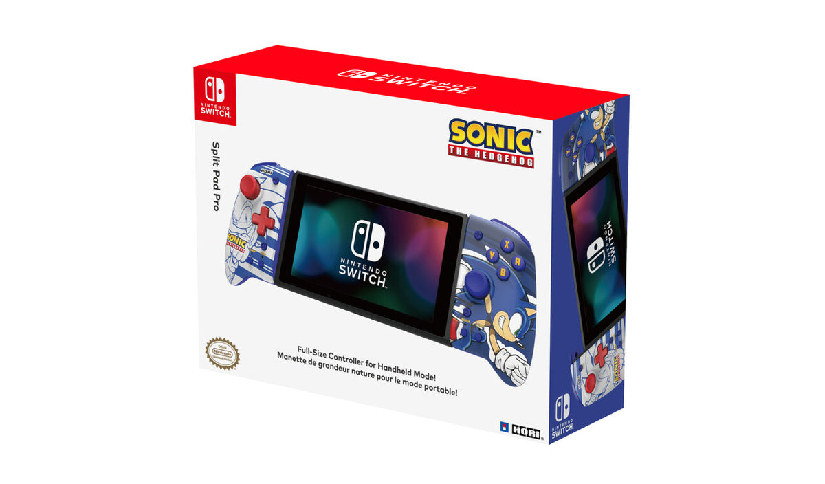 Hori Split Pad Pro -  Game Controllers for Nintendo Switch - Sonic The Hedgehog Edition