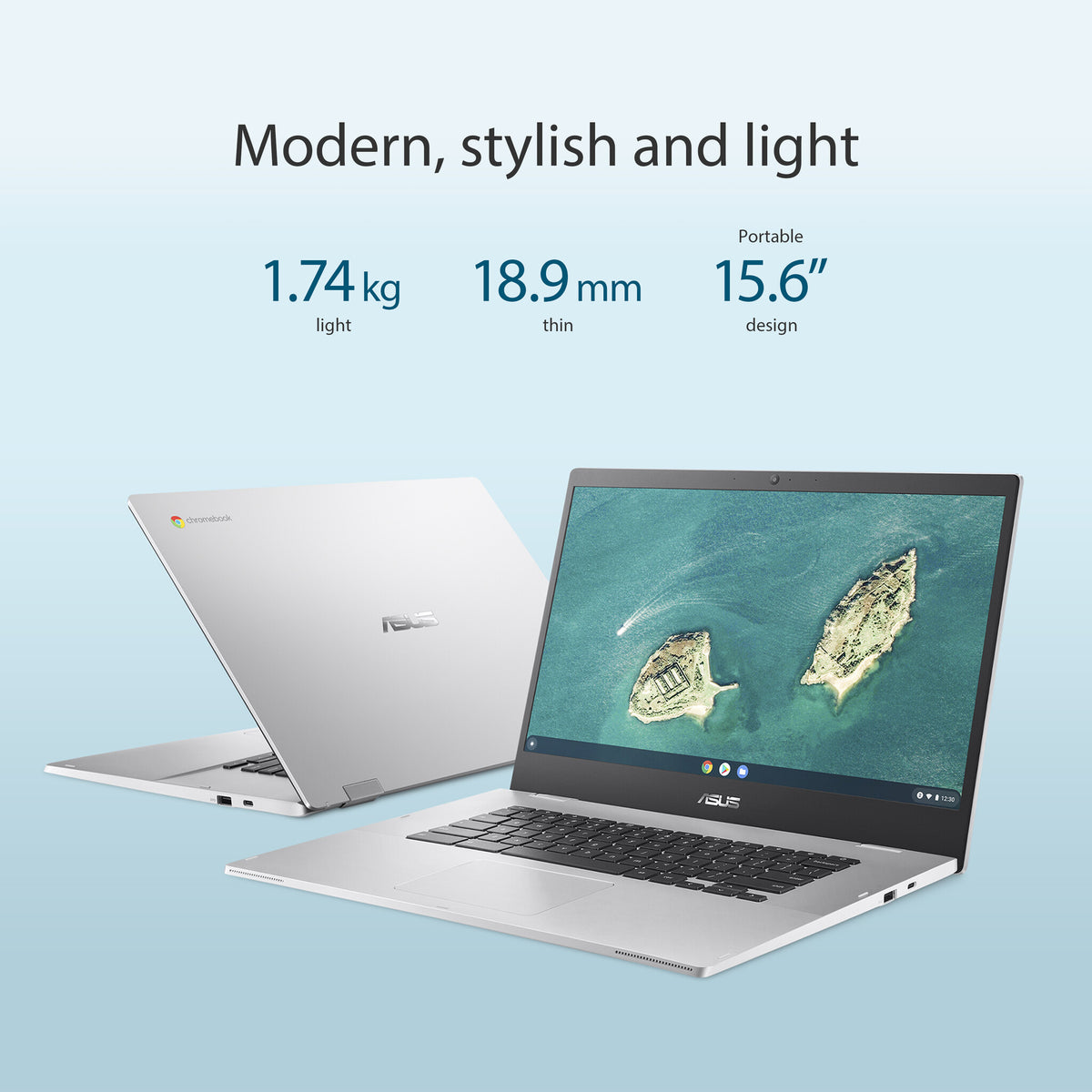 ASUS Chromebook CB1500CKA-NJ0407 - 39.6 cm (15.6&quot;) - Intel® Celeron® N N4500 - 4 GB LPDDR4x-SDRAM - 64 GB eMMC - Wi-Fi 6 - ChromeOS - Silver