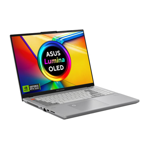 ASUS Vivobook Pro 16X OLED Laptop - 40.6 cm (16&quot;) - Intel® Core™ i9-13980HX - 32 GB DDR5-SDRAM - 1 TB SSD - NVIDIA GeForce RTX 4070 - Wi-Fi 6E - Windows 11 Home - Silver