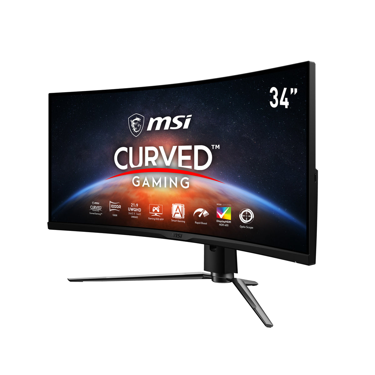 MSI MPG Artymis 343CQR - 86.4 cm (34") - 3440 x 1440 pixels UltraWide QHD LCD Monitor