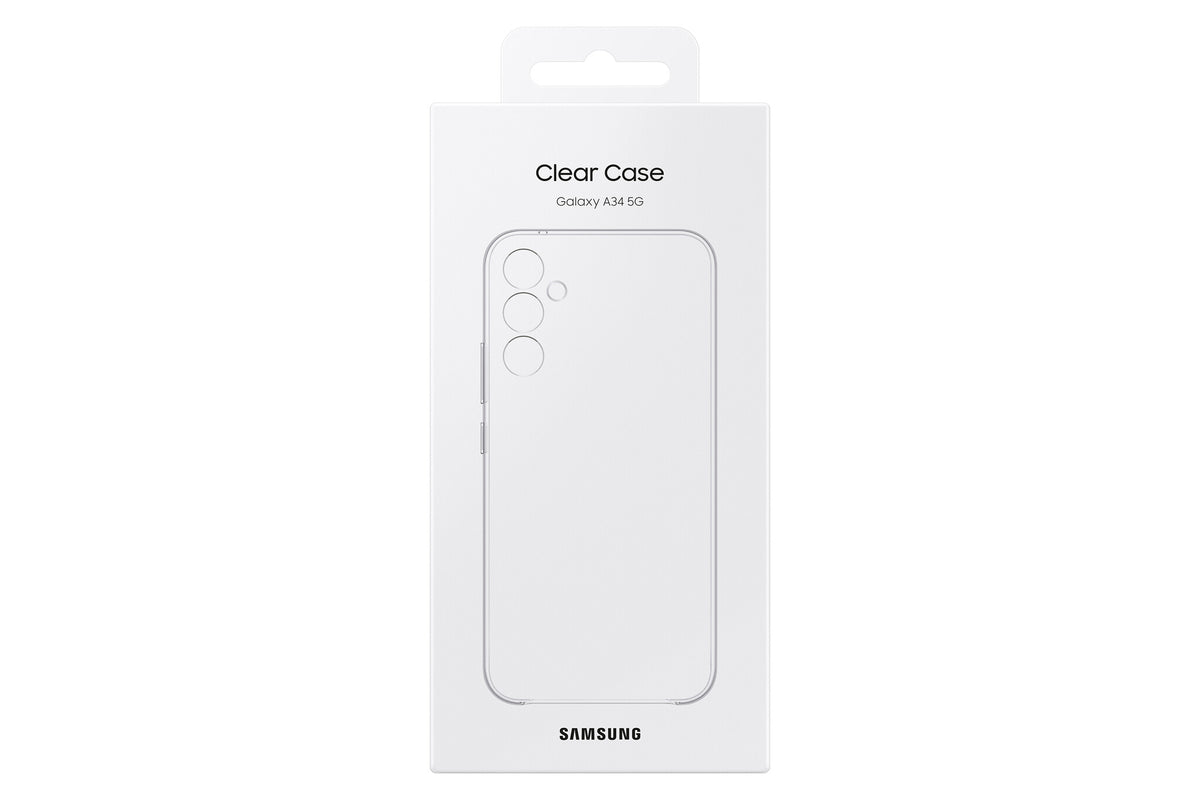 Samsung mobile phone case for Galaxy A34 in Transparent