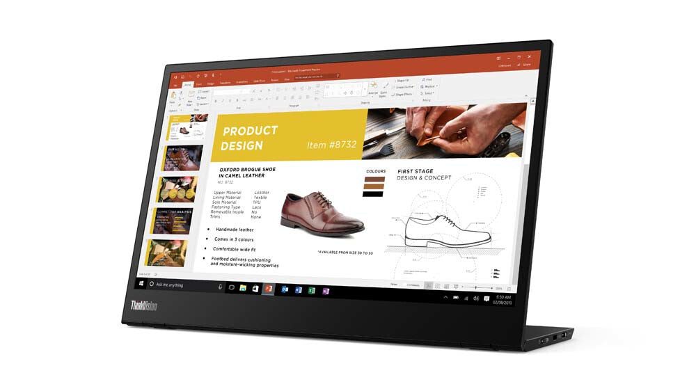 Lenovo ThinkVision M14 - 35.6 cm (14") - 1920 x 1080 pixels FHD LED Monitor