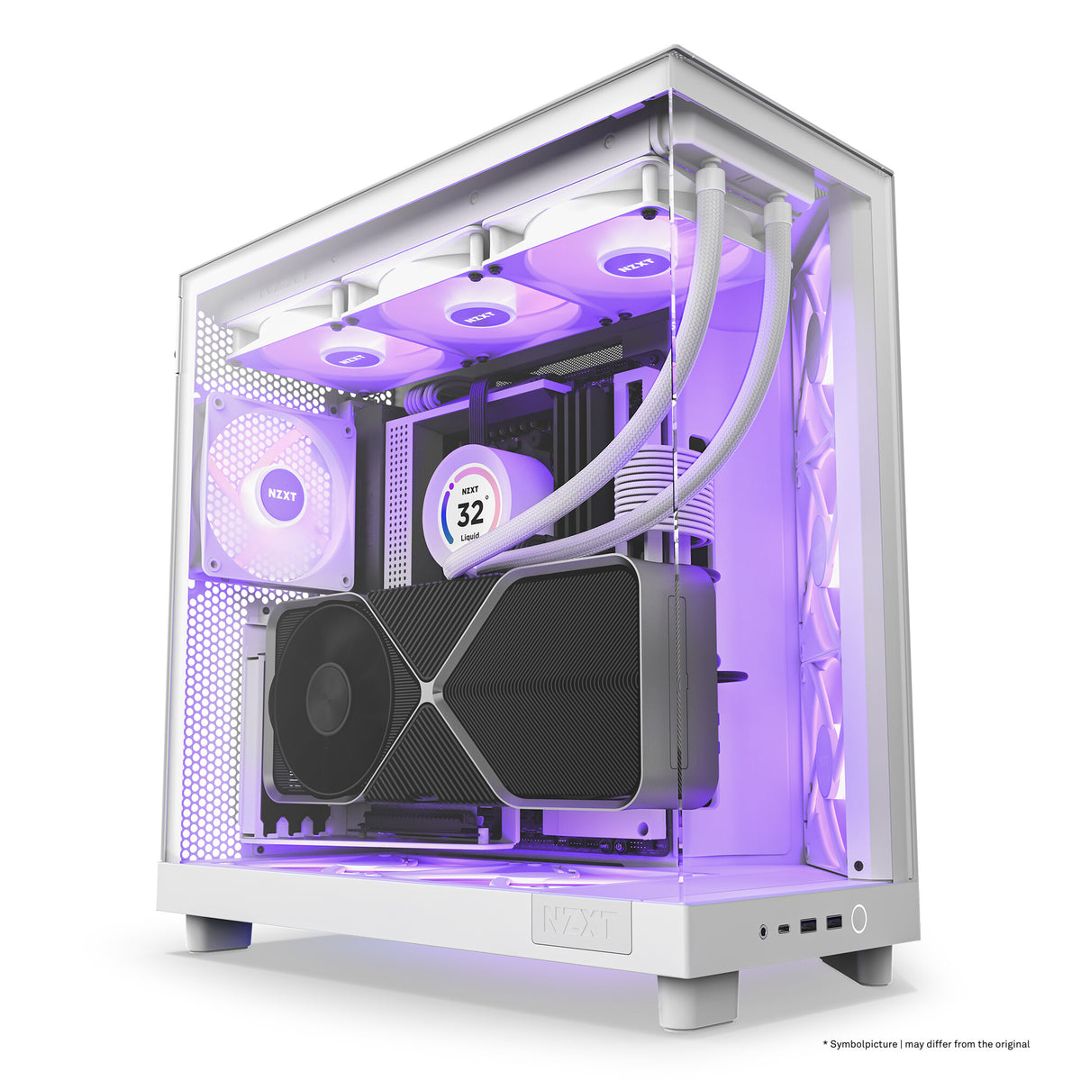 NZXT H6 Flow RGB - ATX Mid Tower Case in White