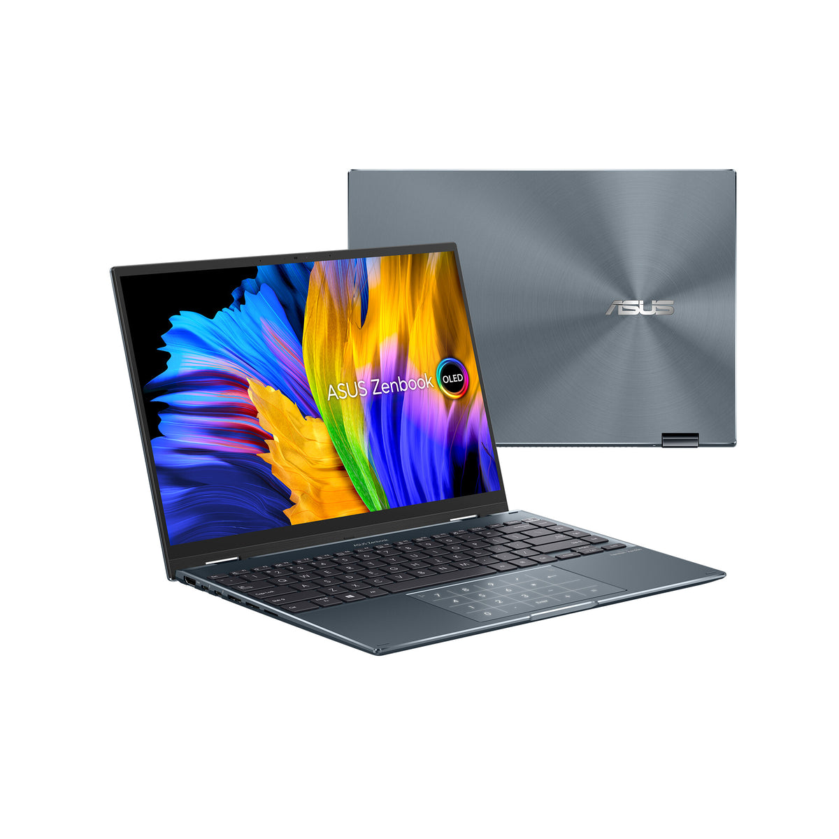ASUS Zenbook 14 Flip OLED Hybrid (2-in-1) - 35.6 cm (14&quot;) - Touchscreen - Intel® Core™ i5-12500H - 16 GB LPDDR5-SDRAM - 512 GB SSD - Wi-Fi 6E - Windows 11 Home - Grey