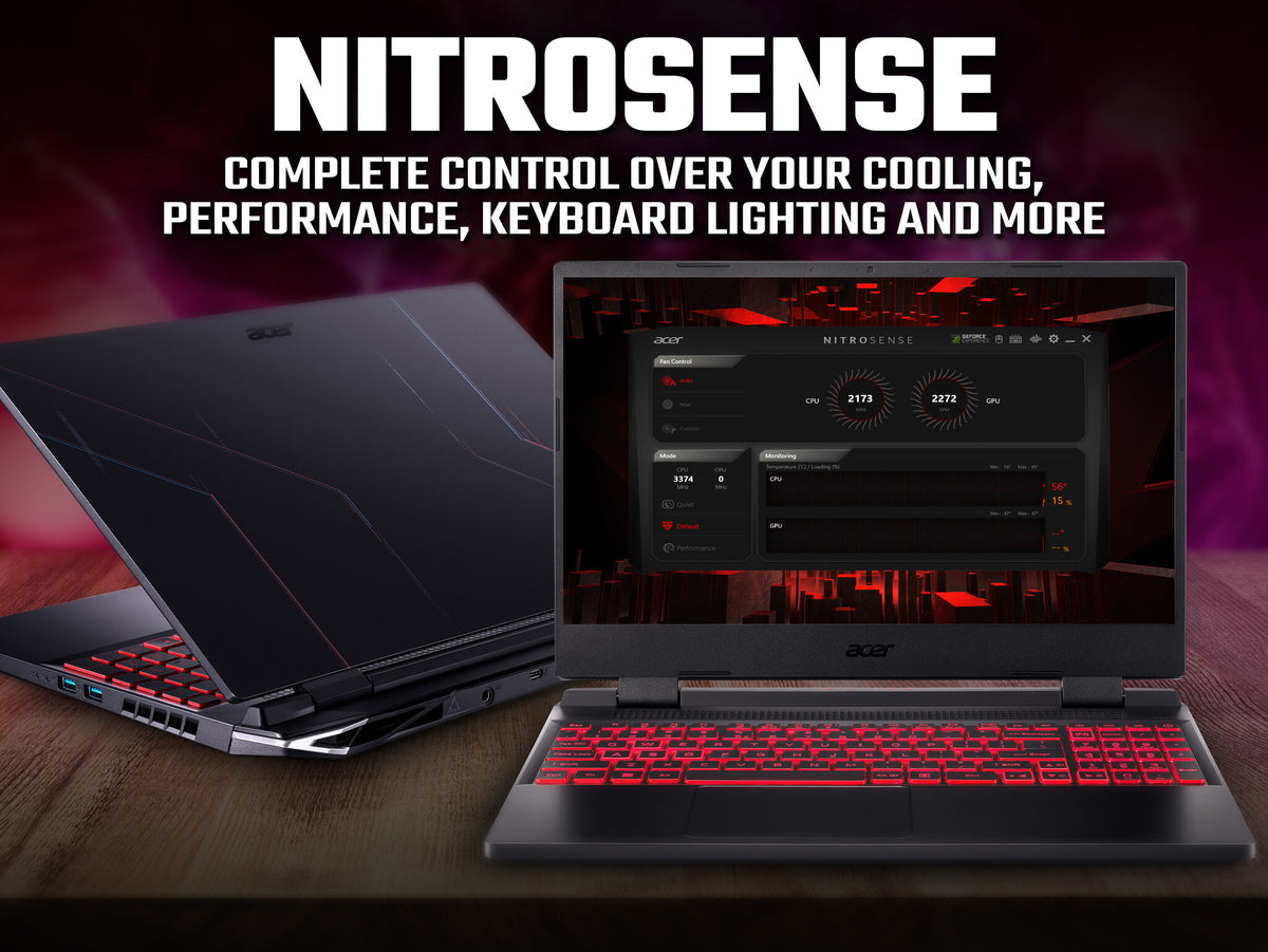 Acer Nitro 5 AN515-58 Gaming Laptop - 39.6 cm (15.6") - Intel® Core™ i5-12450H - 16 GB DDR5-SDRAM - 512 GB SSD - NVIDIA GeForce RTX 3050 - Wi-Fi 6 - Windows 11 - Black