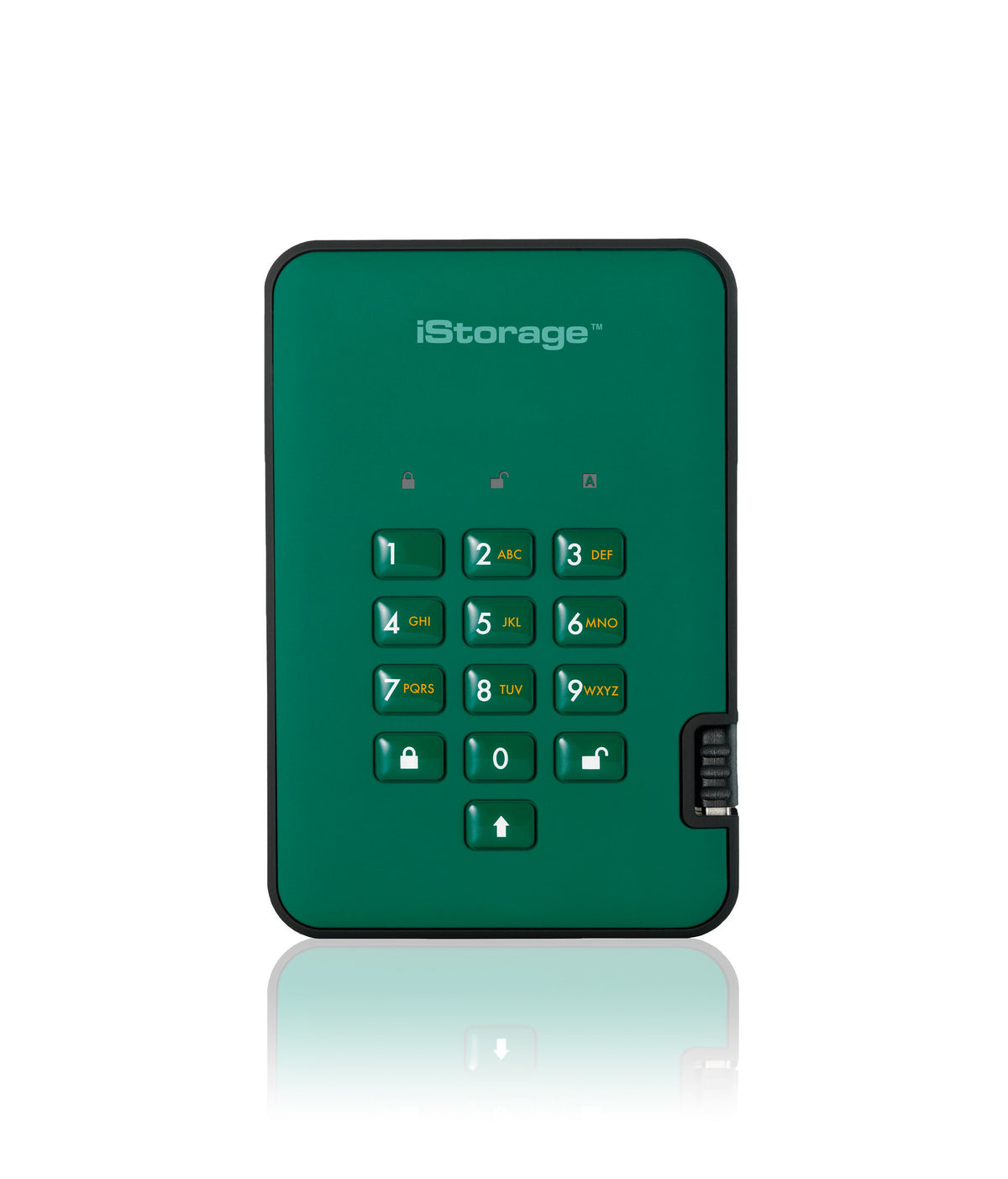 iStorage diskAshur2 - Secure Encrypted External hard drive in Green - 5 TB