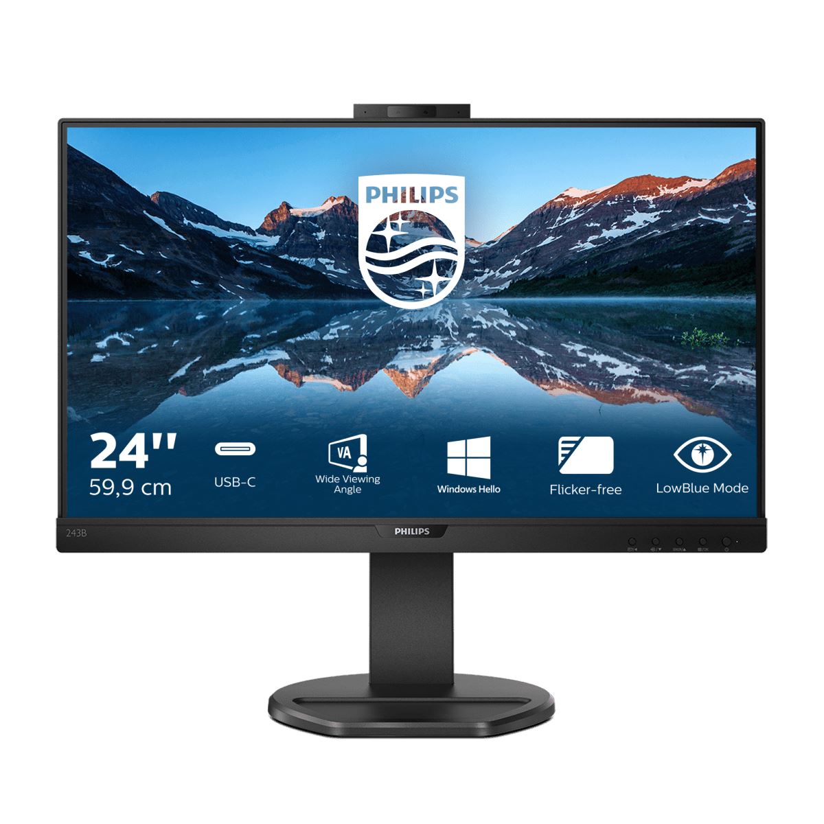 Philips B Line 243B9H/00 LED display 60.5 cm (23.8") 1920 x 1080 pixels Full HD Black Monitor