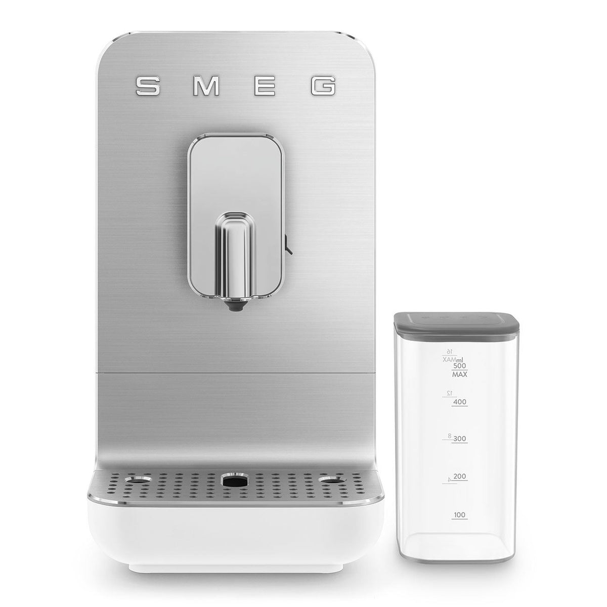 Smeg Fully Automatic Espresso Machine with Milk Frother &amp; Grinder in White