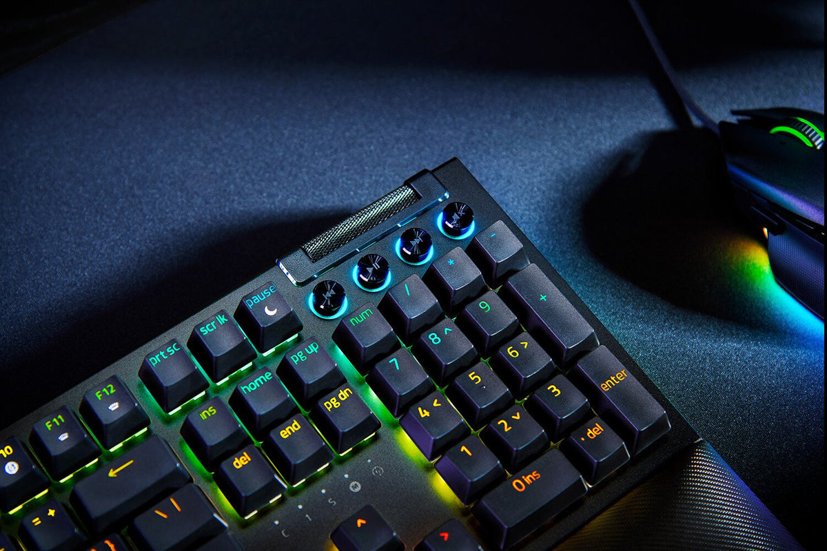 Razer BlackWidow V4 - USB Wired RGB Mechanical Gaming Keyboard in Black (QWERTY UK)