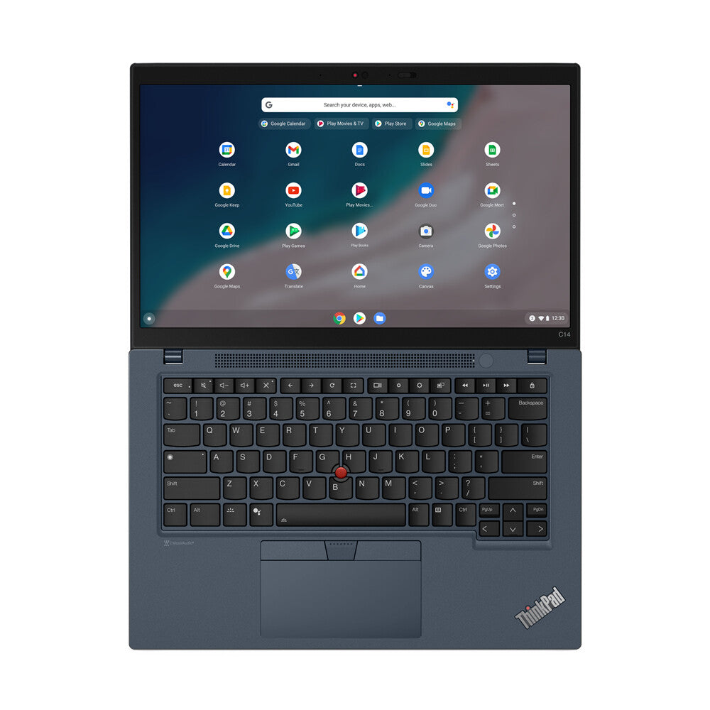 Lenovo ThinkPad C14 Gen 1 Chromebook - 35.6 cm (14") - Intel® Core™ i5-1235U - 8 GB LPDDR4x-SDRAM - 128 GB eMMC - Wi-Fi 6E - ChromeOS - Blue