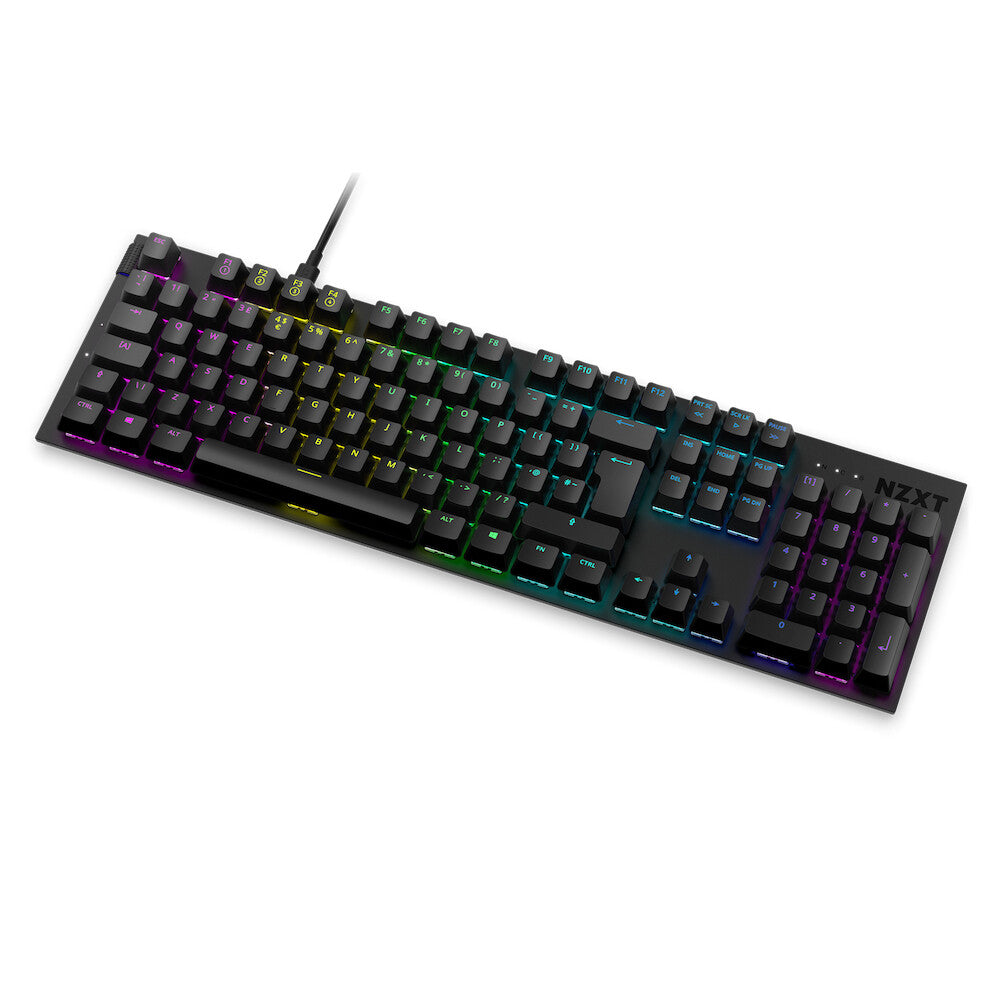 NZXT Function - USB Wired RGB Mechanical Keyboard in Black (QWERTY UK)