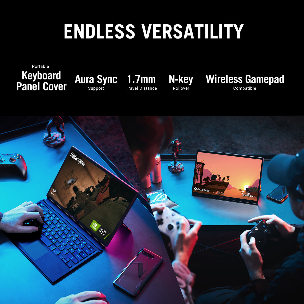 ASUS ROG Flow Z13 Hybrid (2-in-1) - 34 cm (13.4&quot;) - Touchscreen - Intel® Core™ i9-12900H - 16 GB LPDDR5-SDRAM - 1 TB SSD - NVIDIA GeForce RTX 3050 Ti - Wi-Fi 6E - Windows 11 Home - Black