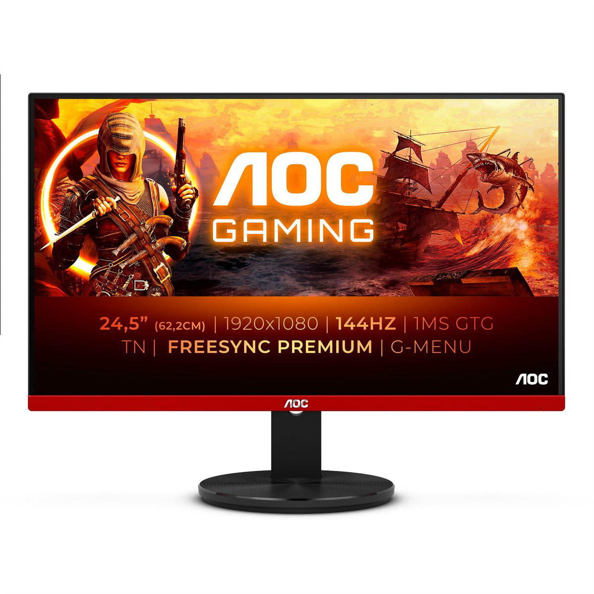 AOC 90 Series G2590FX Computer Monitor 62.2 cm (24.5") 1920 x 1080 pixels Full HD LCD Black
