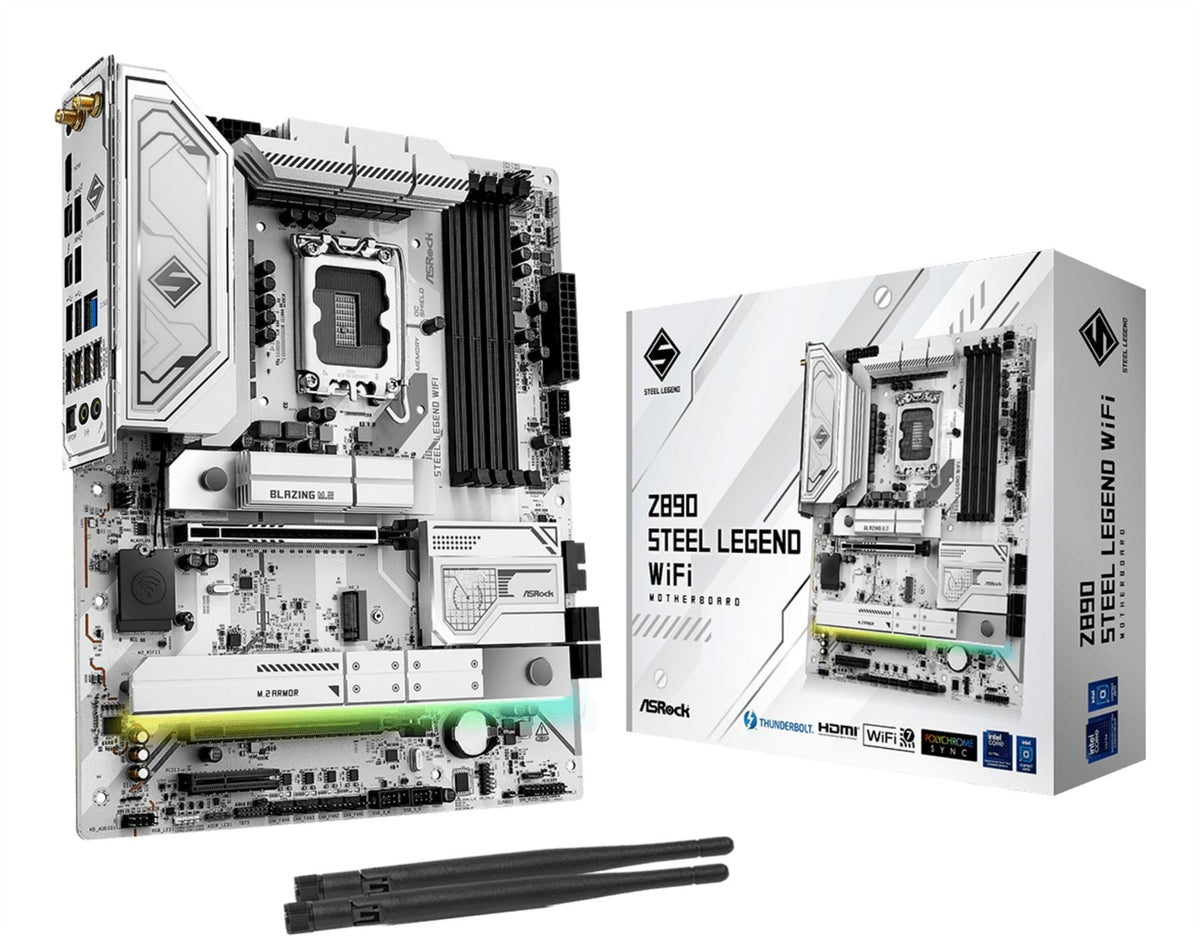 Asrock Z890 Steel Legend WiFi ATX motherboard - Intel Z890 LGA 1851 (Socket V1)