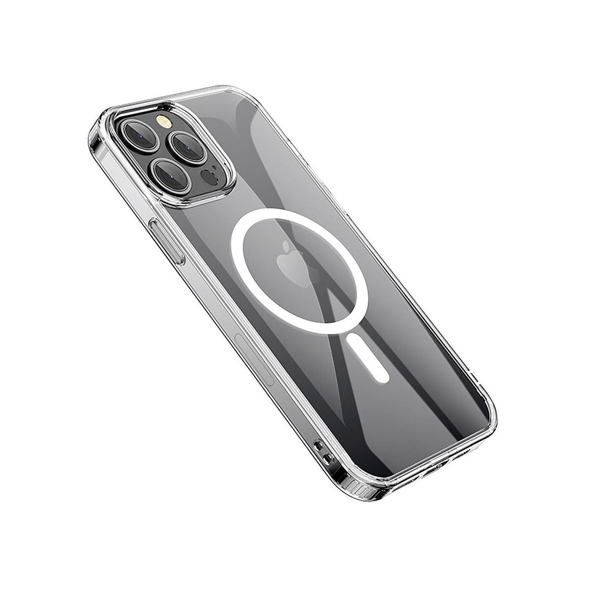 eSTUFF BERLIN Magnetic Hybrid mobile phone case for iPhone 14 Pro in Transparent