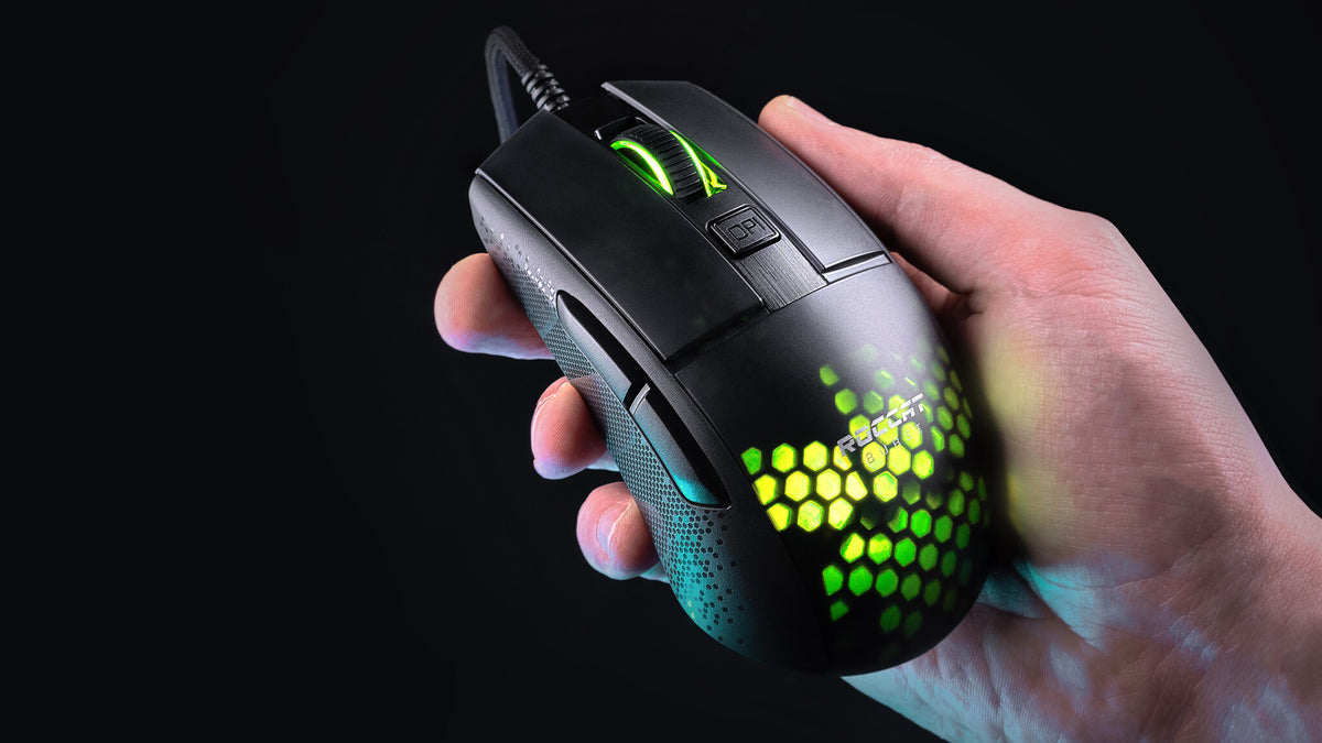 ROCCAT Burst Pro - Wired USB Optical Mouse in Black - 16,000 DPI