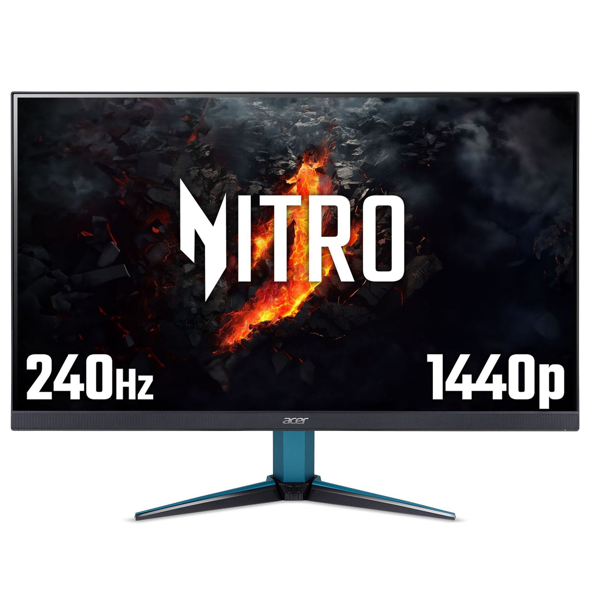 Acer NITRO VG2 Nitro VG272UW2 - 27" Quad HD (2560x1440), 240Hz, 0.5ms, ZeroFrame, HDR400, AMD FreeSync Premium Gaming Monitor