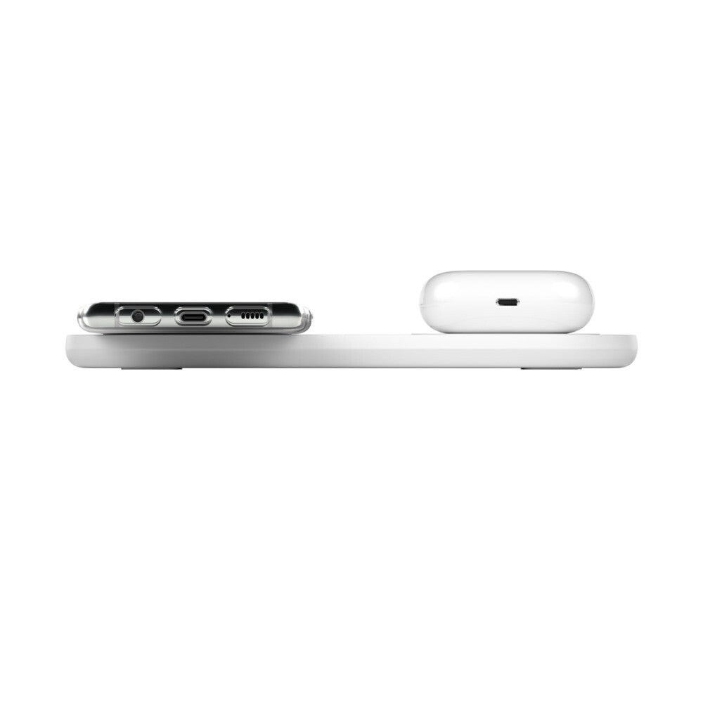 Belkin Dual Wireless Charging Pads for iPhone & Android in White