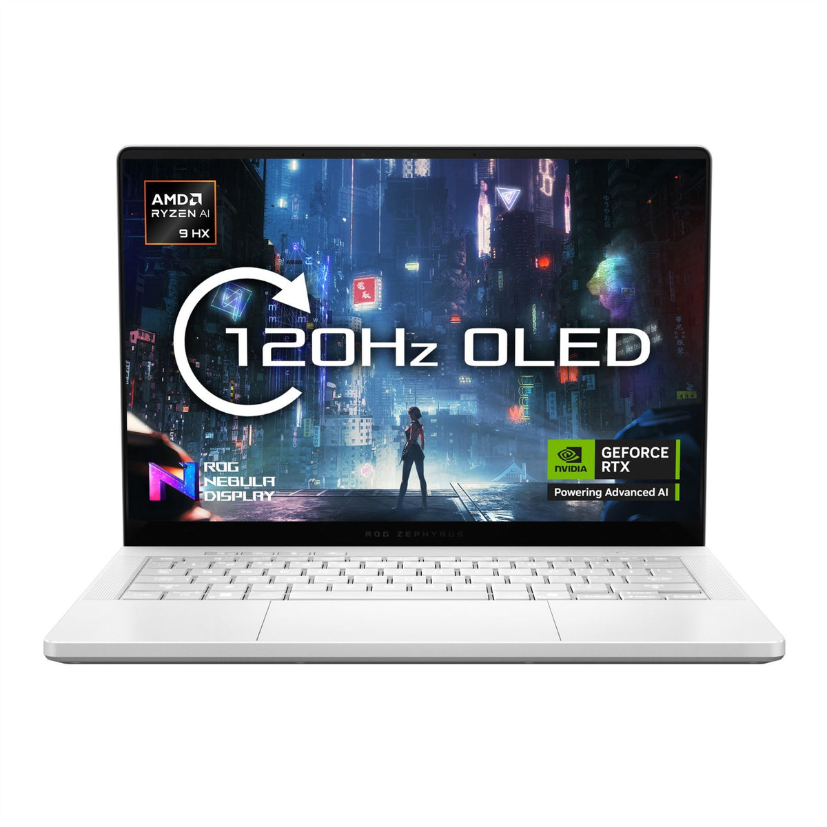 ASUS ROG Zephyrus G14 GA403WW-QS074W AMD Ryzen AI 9 HX 370 Laptop 35.6 cm (14") 3K 32 GB LPDDR5x-SDRAM 2 TB SSD NVIDIA GeForce RTX 5080 Wi-Fi 7 (802.11be) Windows 11 Home White