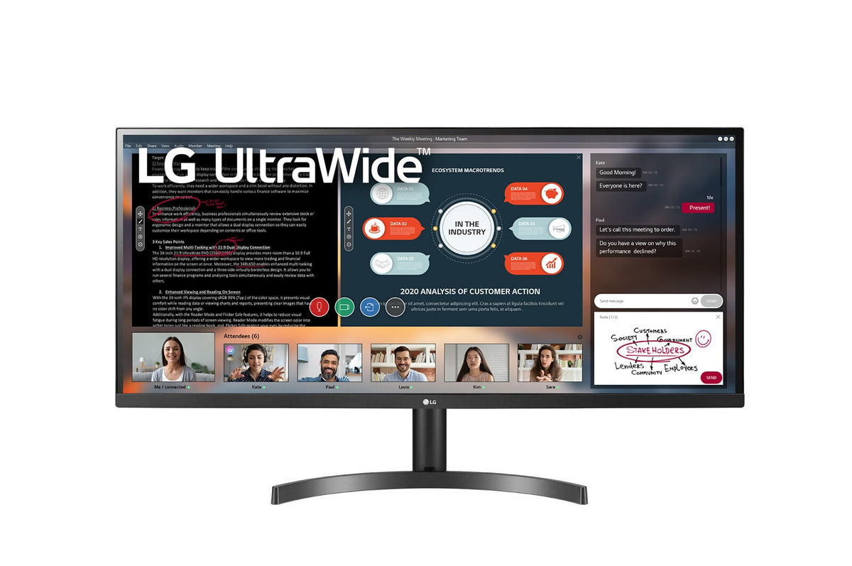 LG 34WL50S-B - 86.4 cm (34&quot;) - 2560 x 1080 pixels UltraWide FHD LED Monitor