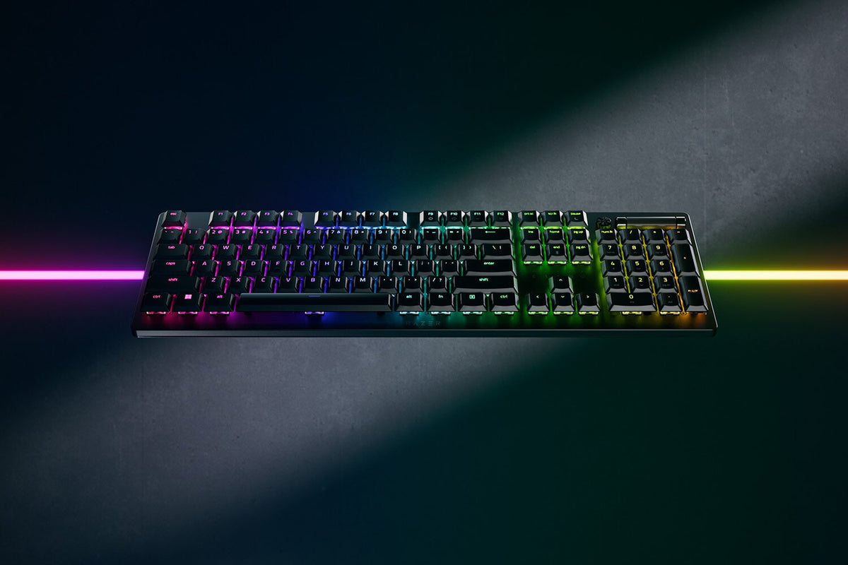 Razer DeathStalker V2 Pro - USB Wired + RF Wireless + Bluetooth RGB Mechanical Keyboard in Black (QWERTY UK)