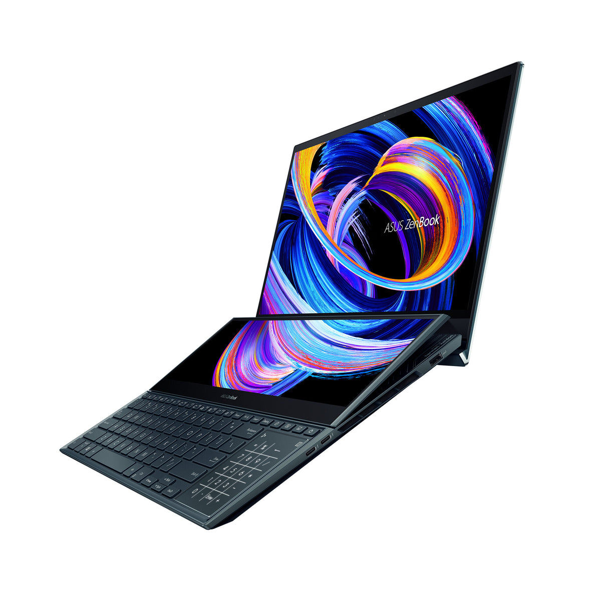 ASUS Zenbook Pro Duo 15 OLED Laptop - 39.6 cm (15.6") - Touchscreen - Intel® Core™ i9-12900H - 32 GB LPDDR5-SDRAM - 1 TB SSD - NVIDIA GeForce RTX 3070 Ti - Wi-Fi 6 - Windows 11 Home - Blue