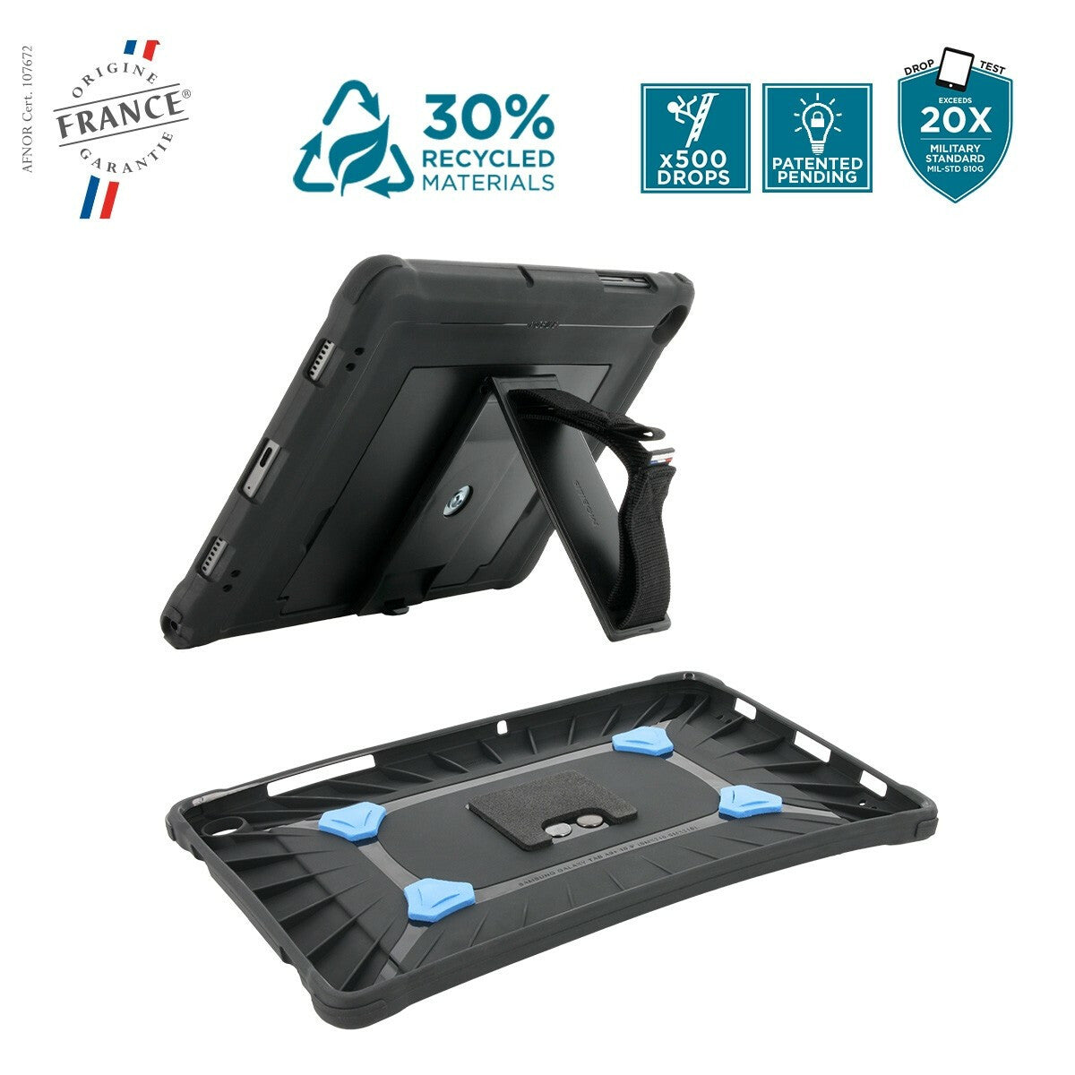 Mobilis Reinforced Protective Case For Galaxy Tab A9+ in Black
