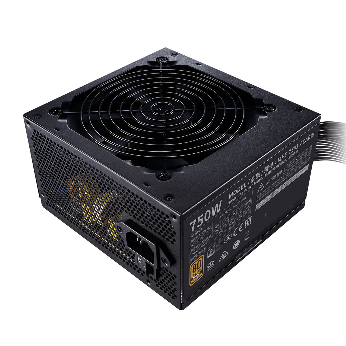 Cooler Master MWE V2 - 750W 80+ Bronze Non-Modular Power Supply Unit