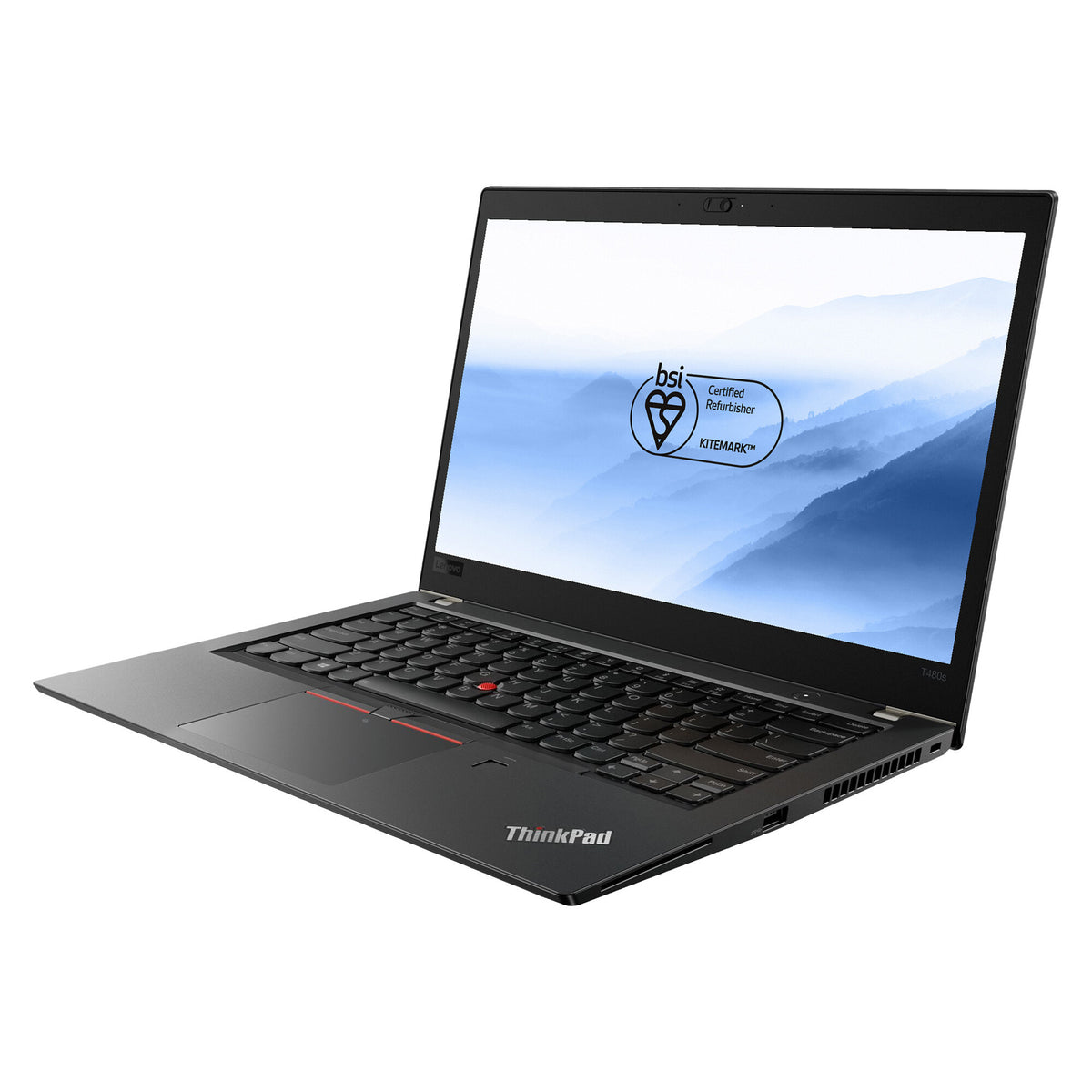 Lenovo ThinkPad T480S Laptop - 35.6 cm (14”) - Intel® Core™ i5-8250U - 8 GB DDR4-SDRAM - 256GB SSD - Wi-Fi 5 - Windows 10 Pro - Black - Refurbished