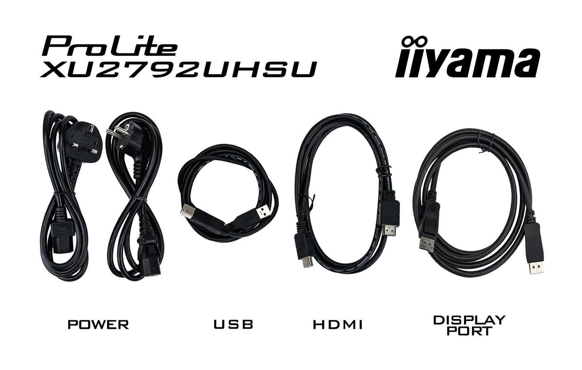iiyama ProLite XU2792UHSU-B6 - 68.6 cm (27") - 3840 x 2160 pixels 4K Ultra HD LED Monitor