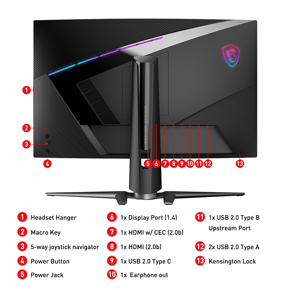 MSI MPG Artymis 273CQR - 68.6 cm (27") - 2560 x 1440 pixels WQHD LCD Monitor