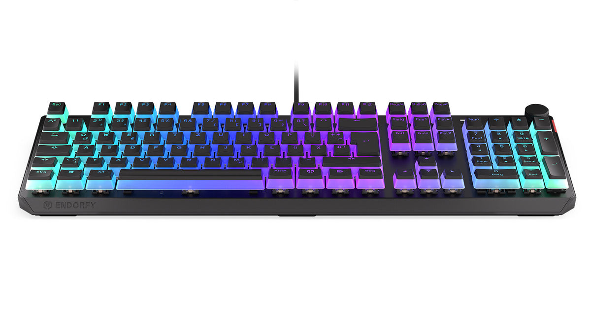 ENDORFY Thock - USB Wired RGB Mechanical Keyboard in Black (QWERTZ German)