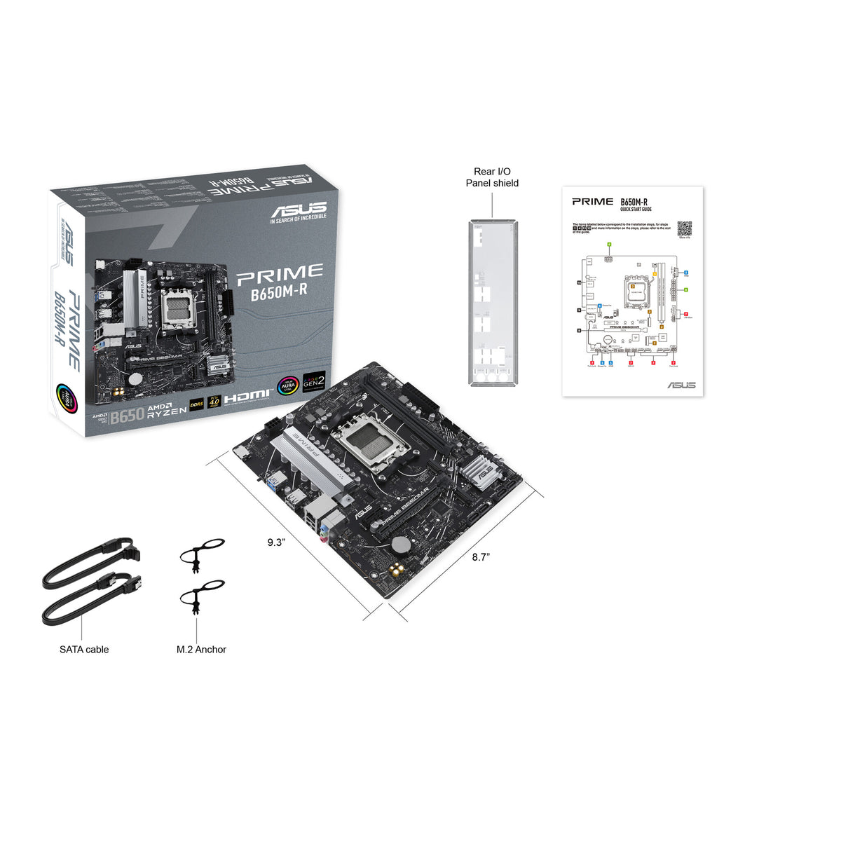 ASUS PRIME B650M-R micro ATX motherboard - AMD B650 Socket AM5