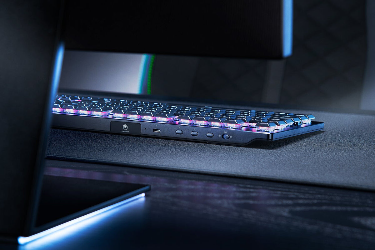 Razer DeathStalker V2 Pro - USB Wired + RF Wireless Bluetooth RGB Mechanical Keyboard in Black (QWERTY UK)